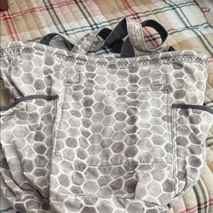 Thirty-One Gray Honeycomb Tote Bag